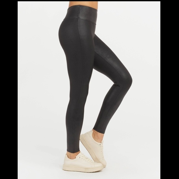 SPANX Faux Leather Leggings XS - Picture 2 of 9